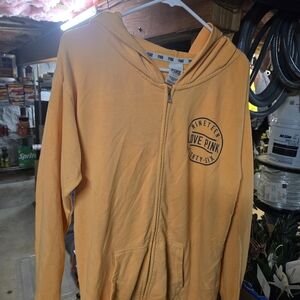 PINK Victoria's Secret Peach/orange Zip-Up Sweatshirt